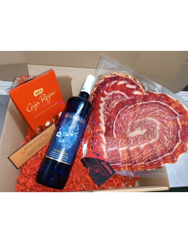 Caja especial san Valentin Vino...